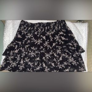 Black floral print skirt. New with tags. Brand- Altar’d state